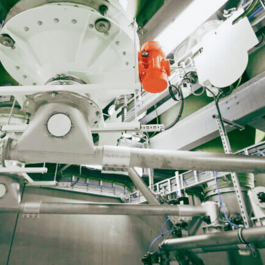 Image of a spiral system for long-range flour transportation designed for transporting flours such as wheat flour, spelt flour, whole wheat flour, and more.